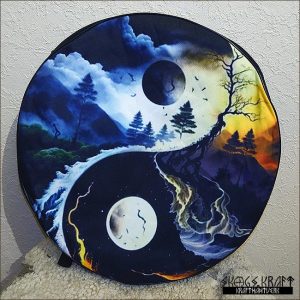 trumväska med mönster - yin & yang